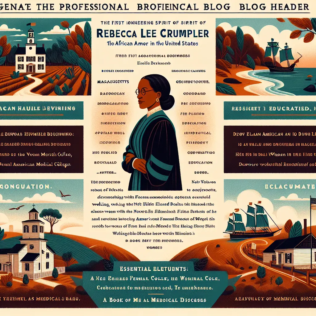 Rebecca Lee Crumpler's Educational Journey